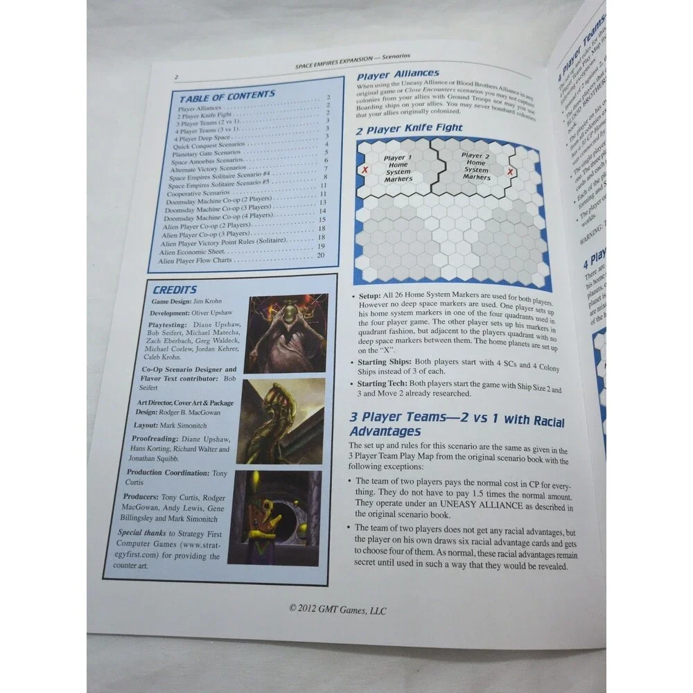 *Incomplete* Space Empires Close Encounters GMT Games Rules/Sheets